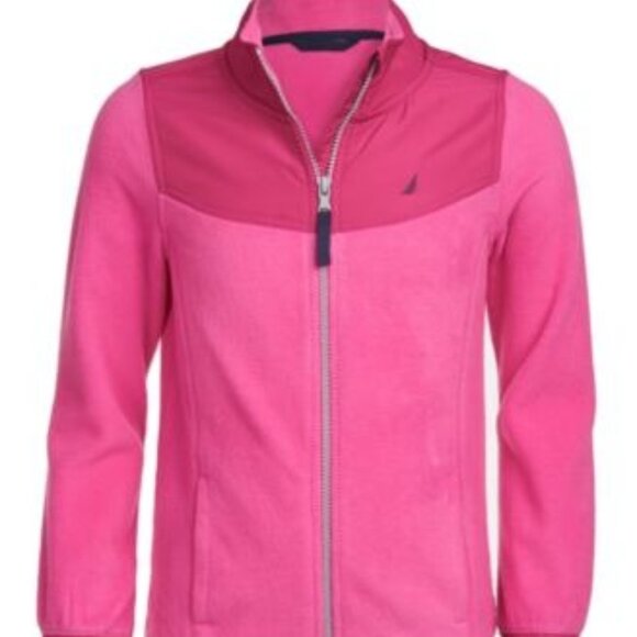Nautica Big Girls Mock-Neck Polar Fleece Sweater - Picture 1 of 1